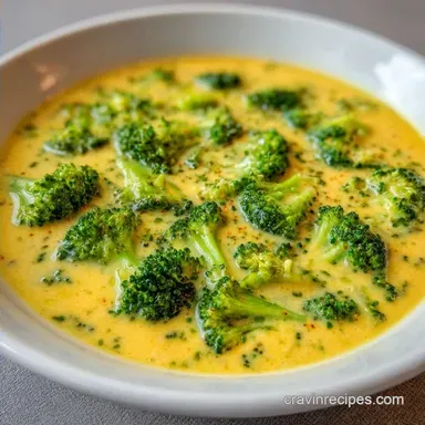Creamy Broccoli Cheese Soup in 35 Minutes