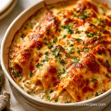 Chicken Enchiladas with Sour Cream Recipe Card