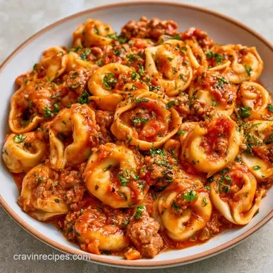 Crockpot Tortellini with Italian Sausage