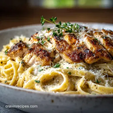 Creamy Garlic Parmesan Chicken Pasta One-Pot