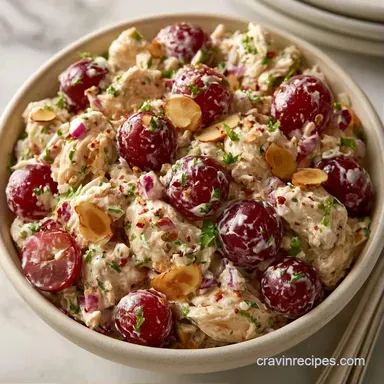 Creamy Grape Chicken Salad in 15 Minutes Recipe Card