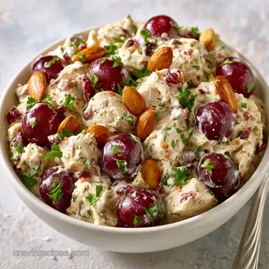 Creamy Grape Chicken Salad in 15 Minutes