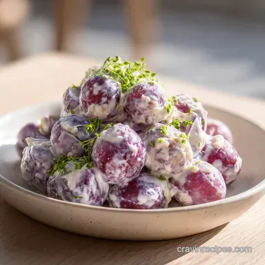Creamy Grape Salad with Cream Cheese and Pecans in 40 Minutes Recipe Card