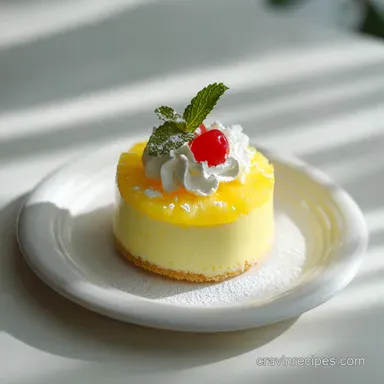 Pineapple Cheesecake Dessert with Ginger Crust (80 Minutes) Recipe Card