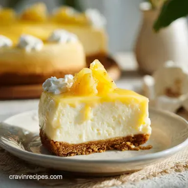 Pineapple Cheesecake Dessert with Ginger Crust (80 Minutes)