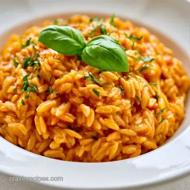 Creamy Tomato Orzo: One-Pot Recipe Card