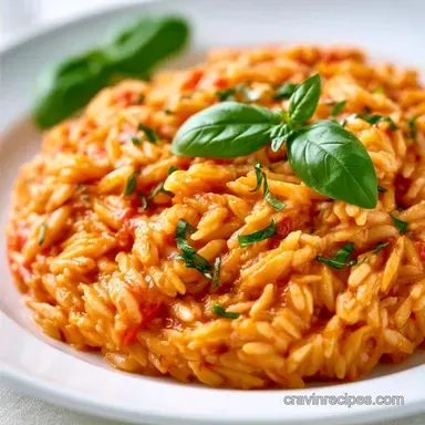 Creamy Tomato Orzo: One-Pot