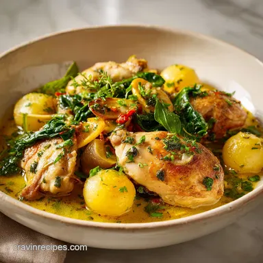 Creamy Tuscan Garlic Chicken for 4 Servings Recipe Card