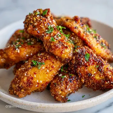 Air Fryer Crispy Chicken Wings for 4 Servings