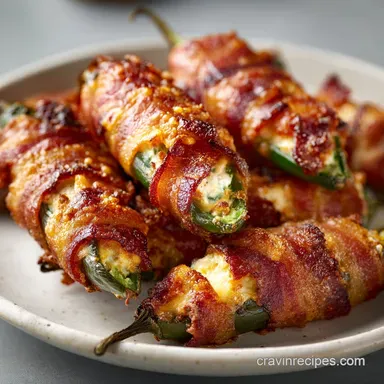 Bacon Wrapped Jalapeno Poppers for 24 Recipe Card