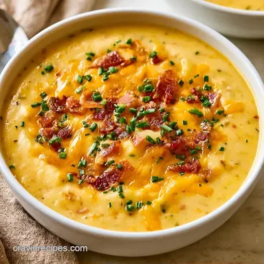 Crockpot Loaded Potato Soup: Creamy Recipe Card
