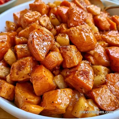 Crockpot Sweet Potatoes with Maple Syrup Recipe Card