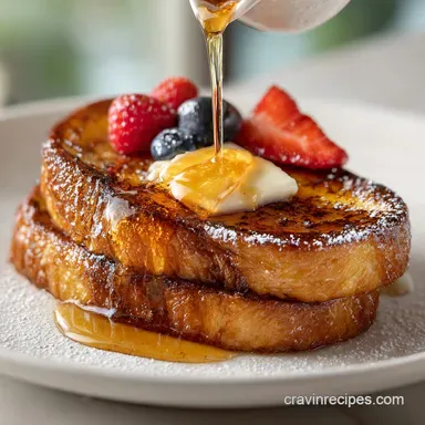Easy Brioche French Toast Recipe with Heavy Cream Recipe Card