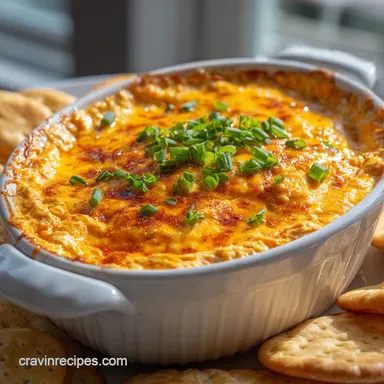 Easy Buffalo Chicken Dip Recipe Ready in 30 Min Recipe Card
