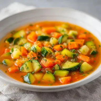 Easy Diet Vegetable Soup in 40 Minutes