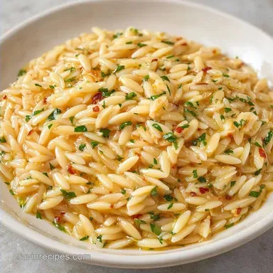Easy Garlic Orzo Pasta: One-Pot