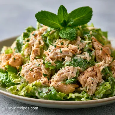 Easy Rotisserie Chicken Salad in 13 Min Recipe Card