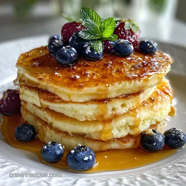 Easy Fluffy Pancakes From Scratch in 20 Minutes Recipe Card