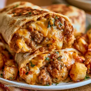 Freezer Friendly Breakfast Burritos for 6 Recipe Card