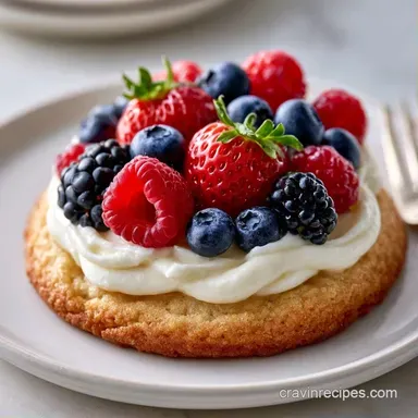 Fruit Pizza II Recipe for 16 Servings Recipe Card