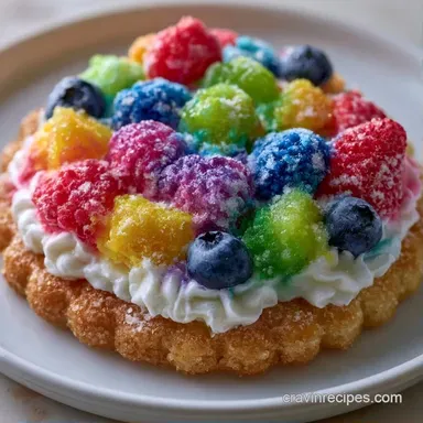Fruit Pizza Recipe With Glaze: Baked Recipe Card