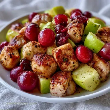 Fruity Chicken Salad Recipe: Creamy Recipe Card