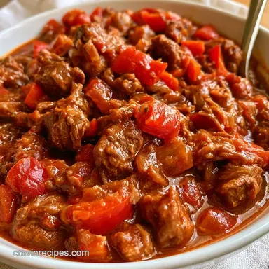 Crockpot Chili with Ground Beef Recipe Card