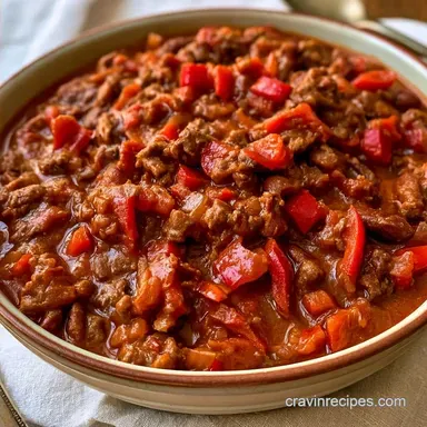 Crockpot Chili with Ground Beef