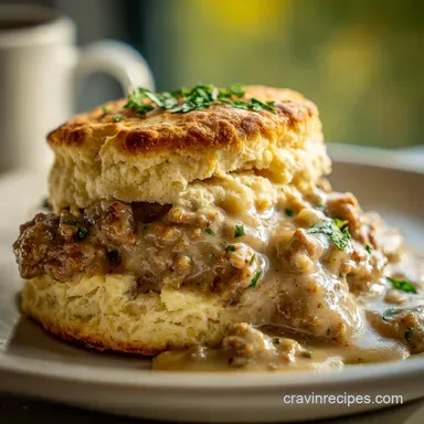 Homemade Biscuits and Sausage Gravy for 6