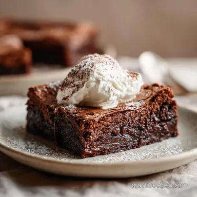 French Silk Brownies: Creamy Chocolate Dessert for 16 Servings Recipe Card