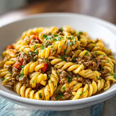 Homemade Hamburger Helper Beef Pasta: A One-Pot Skillet Meal
