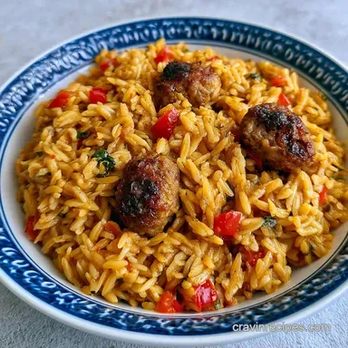 One-Pan Italian Sausage Orzo Bake