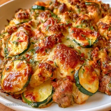 Italian Zucchini Casserole with Beef