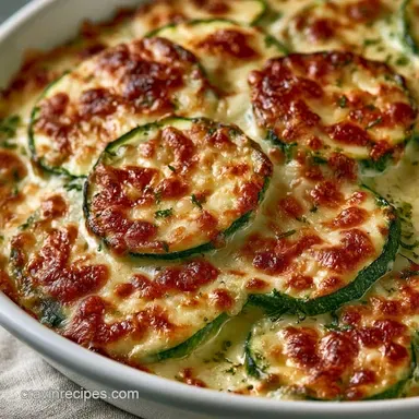 Zucchini Casserole with Cream Cheese Recipe Card