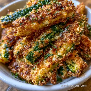 Crispy Zucchini Fries in 35 Minutes Recipe Card