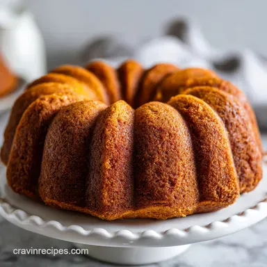 Moist Pumpkin Bundt Cake for 14 Servings
