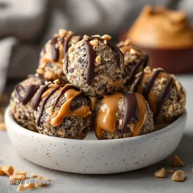 No Bake Peanut Butter Energy Balls for 16