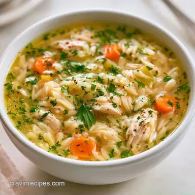 One Pot Chicken Orzo Soup in 45 Minutes
