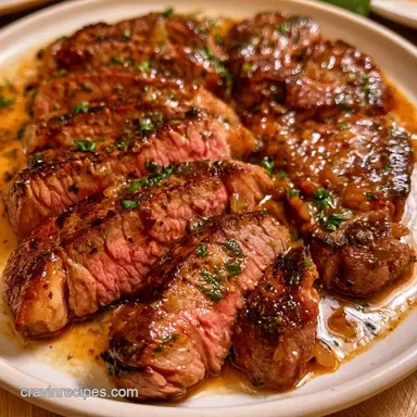 Oven Baked Chuck Steak for 4 Servings Recipe Card
