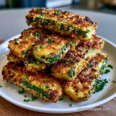 Oven Baked Parmesan Zucchini Fries for 4 Recipe Card
