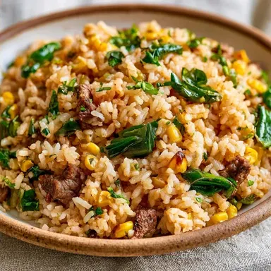 Poblano Pepper Rice with Ground Beef