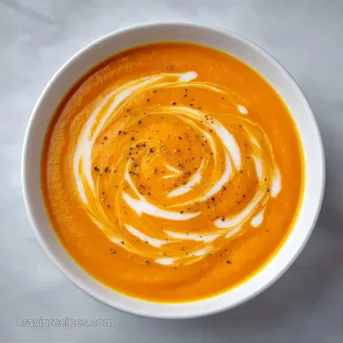Protein Packed Squash Soup for 4 Servings Recipe Card