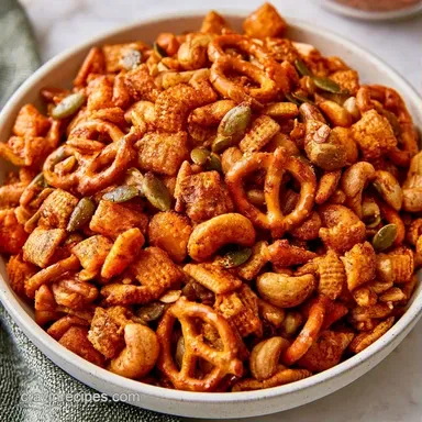 Pumpkin Spice Chex Mix: Crispy Baked Recipe Card