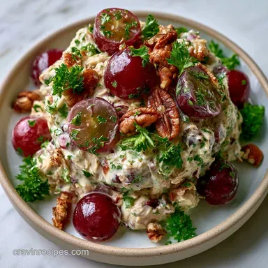 Quick Leftover Chicken Salad: Creamy Recipe Card