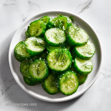 Refrigerator Dill Pickles in 20 Minutes (Crispy Results) Recipe Card
