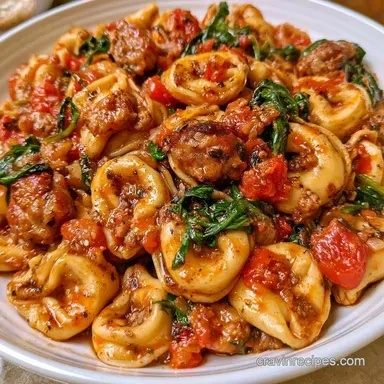 Sausage Tortellini Soup in 30 Minutes Recipe Card