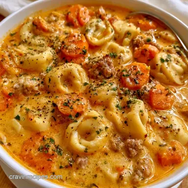 Tortellini Soup Sausage in 40 Minutes Recipe Card