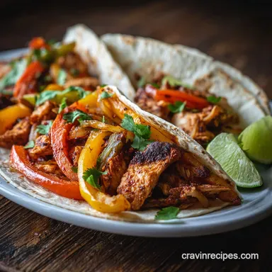Sheet Pan Chicken Fajitas: Oven-Only Roasting Recipe Card