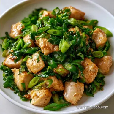 Simple Green Onion Chicken Salad: Creamy