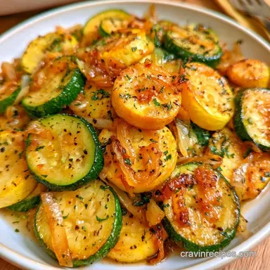 Skillet Zucchini Squash in 20 Minutes Recipe Card